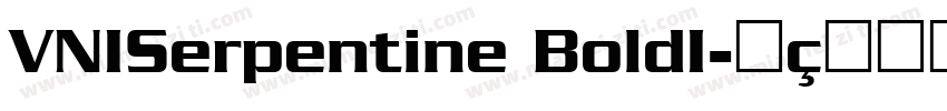 VNISerpentine BoldI字体转换